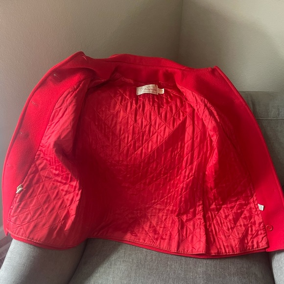 Vintage Pendleton Red Wool Jacket Petite Small - Picture 2 of 10